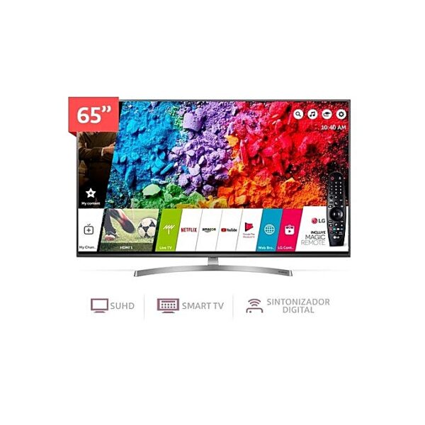 LG Ultra HD 4k Smart TV 65" UK7500 with Satelite Receiver, Magic remote