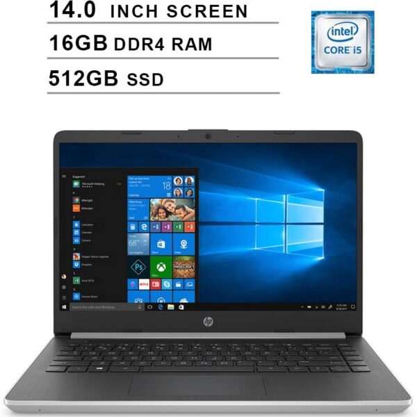 HP Pavilion 14-ce3006TU (8QG90PA) Core i5 10th Gen Windows 10 Laptop (8 GB, 512 GB SSD, 35.56 cm, Mineral silver)