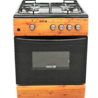 SCANFROST CK6402 NG - 60X60 CM ,WOOD FINISH , 4 GAS BURNERS & GAS OVEN+GRILL