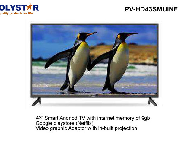 Polystar 43 Inch Smart TV | PV-HD43SMUINF