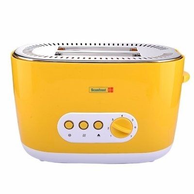 Scanfrost Model SFKAT 2001 2 Slice Toaster Yellow Color
