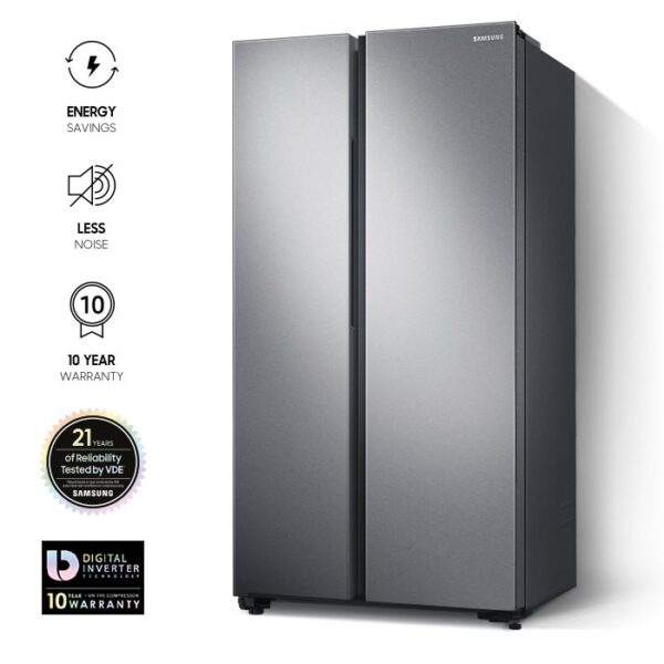 SAMSUNG SIDE BY SIDE  680L REFRIGERATOR RS62R5001M9/UT