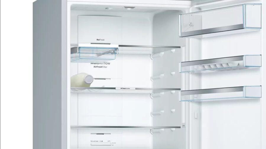 BOSCH free-standing fridge-freezer with freezer at bottom, glass door 193 x 70 cm Black (559l) KGN56LB305 - Image 4