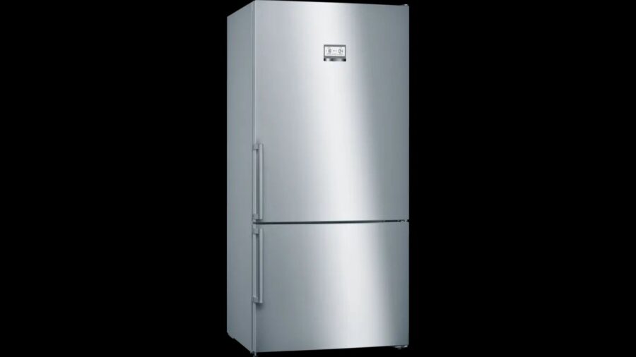 BOSCH free-standing fridge-freezer with freezer at bottom 186 x 86 cm Stainless steel (with anti-fingerprint) (682L) KGN86AI2N5