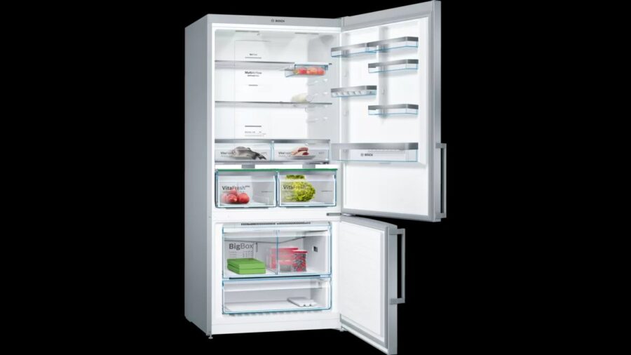 BOSCH free-standing fridge-freezer with freezer at bottom 186 x 86 cm Stainless steel (with anti-fingerprint) (682L) KGN86AI2N5 - Image 4