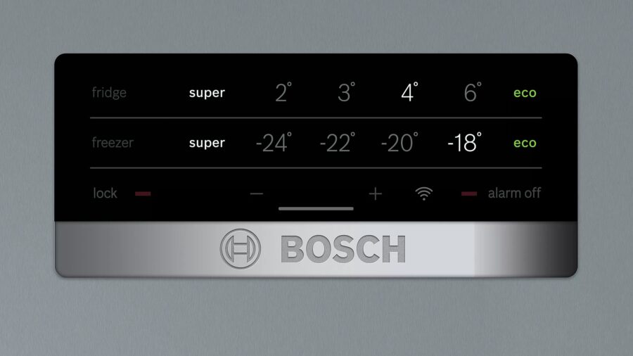BOSCH free-standing fridge-freezer with freezer at bottom 193 x 70 cm Stainless steel look (559l) KGN56VL2N5 - Image 3