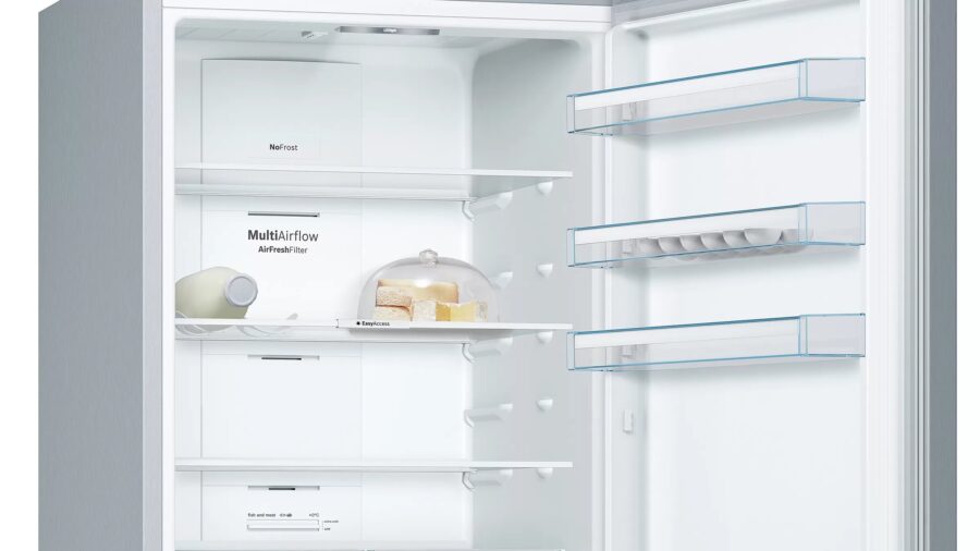 BOSCH free-standing fridge-freezer with freezer at bottom 193 x 70 cm Stainless steel look (559l) KGN56VL2N5 - Image 4