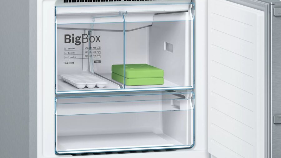 BOSCH free-standing fridge-freezer with freezer at bottom 193 x 70 cm Stainless steel look (559l) KGN56VL2N5 - Image 5