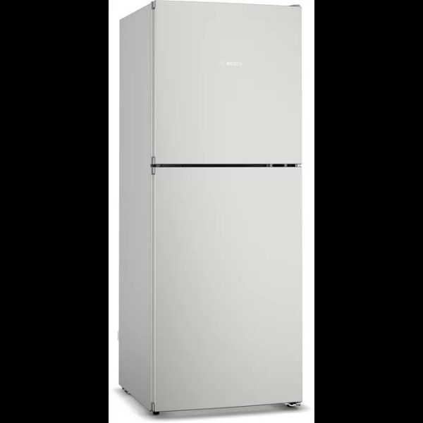 BOSCH free-standing fridge-freezer with freezer at top 158 x 60 cm Inox-look-metallic
(253l) KDN26N12N5