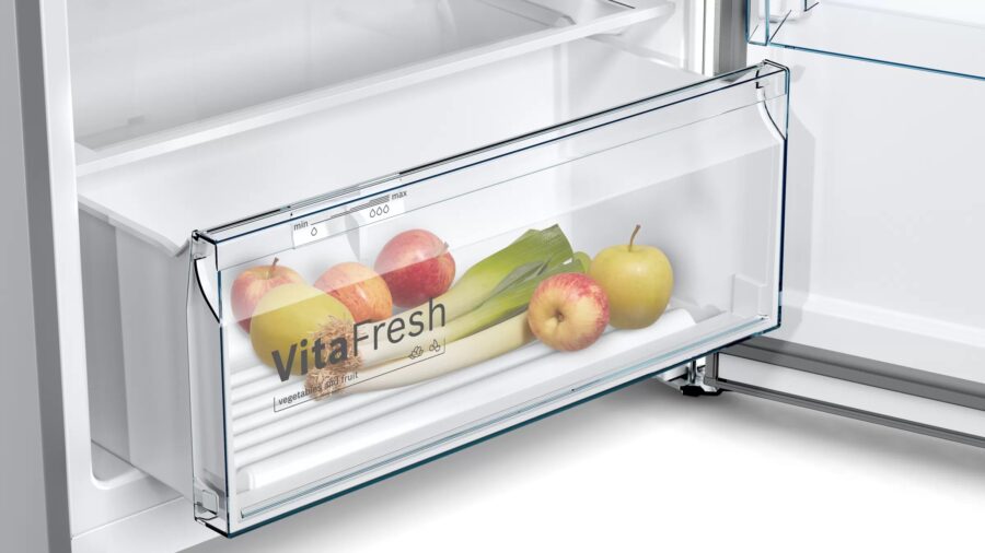 BOSCH free-standing fridge-freezer with freezer at top 178 x 70 cm Stainless steel look
KDN43VL2N5 (365l) - Image 5