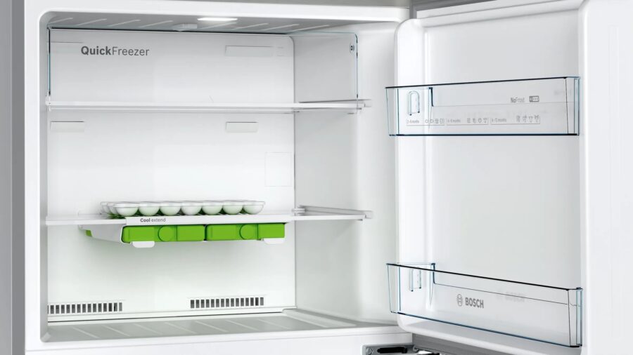BOSCH free-standing fridge-freezer with freezer at top 178 x 70 cm Stainless steel look
KDN43VL2N5 (365l) - Image 6