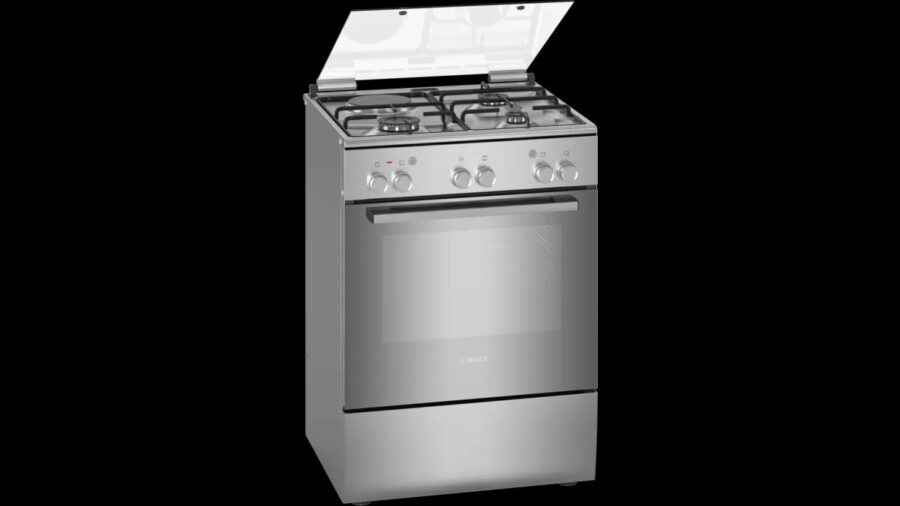 BOSCH Freestanding gas cooker Stainless steel HGA120F50S