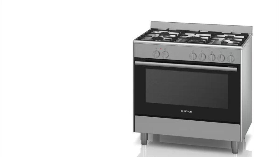 BOSCH 5 Burners Gas range cooker Stainless steel HSG734357Z