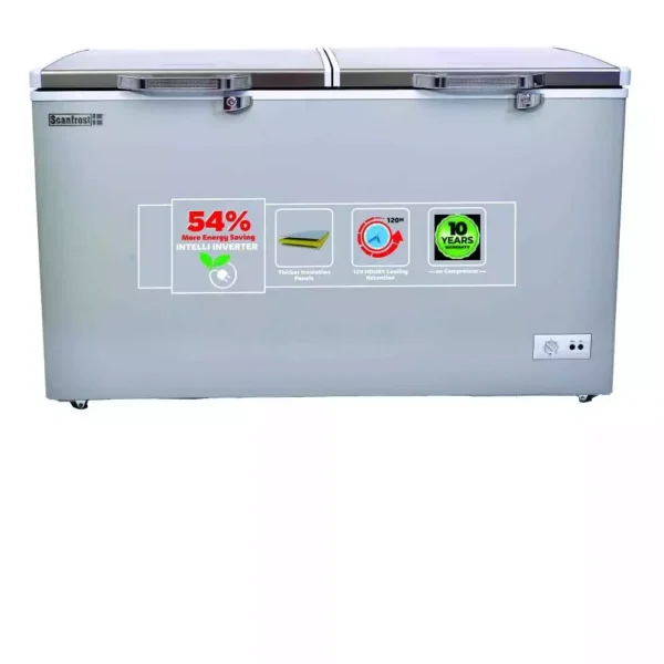 Scanfrost 400L Inverter Chest Freezer With Digital Thermostat | SFL500INV