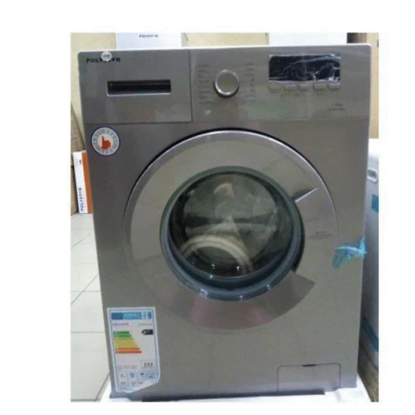 POLYSTAR 7KG FRONT LOADING WASHING MACHINE, SILVER COLOUR | PV-TWF7.1SL