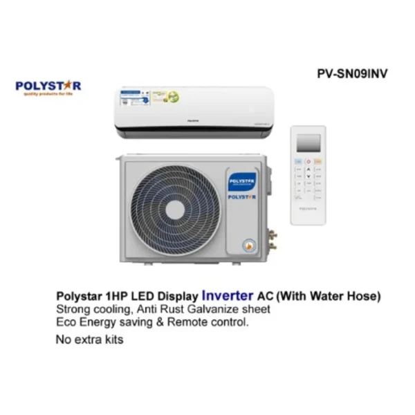 Polystar Inverter Ac With Water Hose - Pv-sn09inv - 1hp