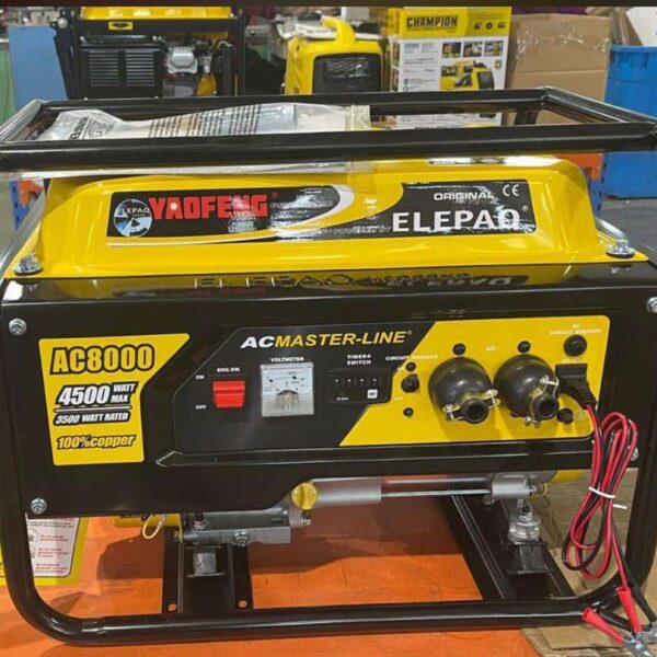 Elepaq 100% Copper AC Master3.5Kva With Timer YEOFANG MAnual | AC8000