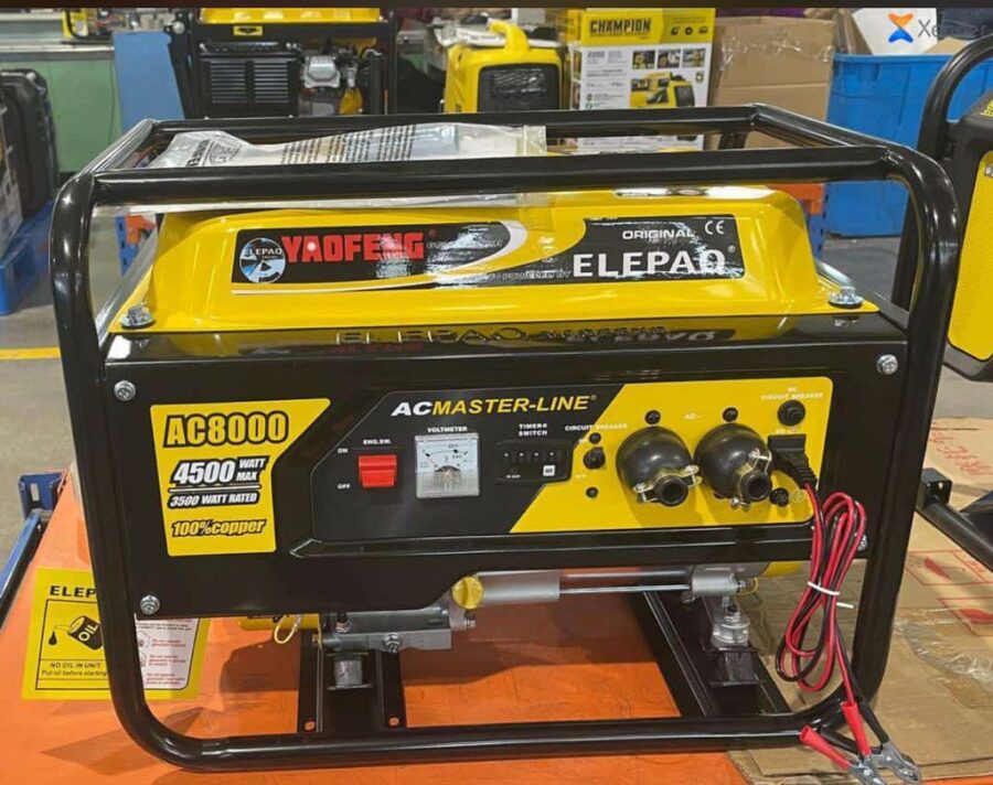 Elepaq 100% Copper AC Master3.5Kva With Timer YEOFANG MAnual | AC8000