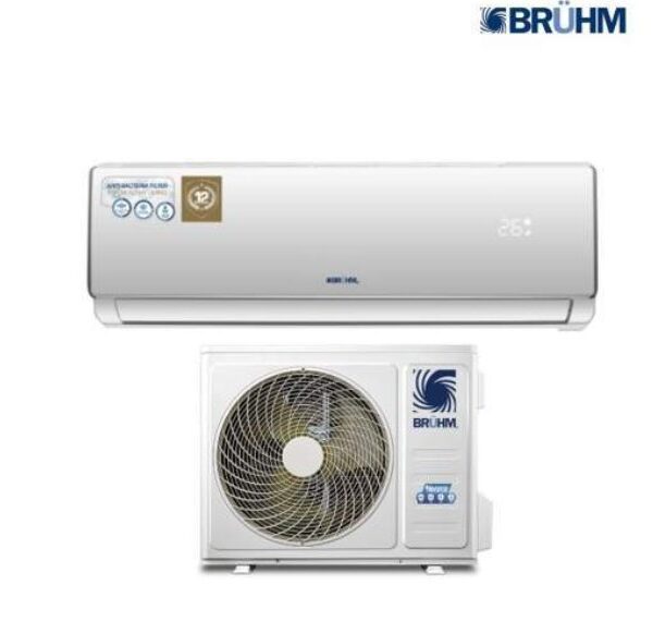 Bruhm 1.5HP Split Air Conditioner BAS-12RCEW R410 + Free Installation Kit