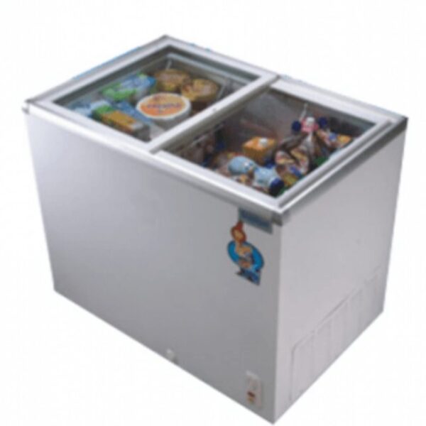 SCANFROST GLASS TOP DISPLAY FREEZER - SFCH400