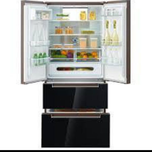 MIDEA BLACK GLASS DOOR REFRIGERATOR 500 LITERS-HQ 692 WEN