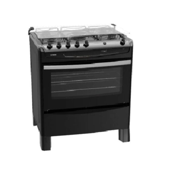 Scanfrost Fast cook 5 Burner Gas cooker Black | CK7500B