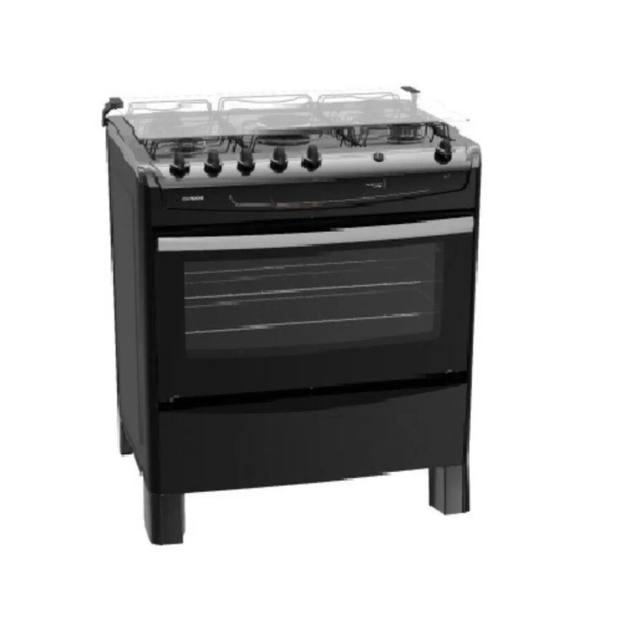 Scanfrost Fast cook 5 Burner Gas cooker Black | CK7500B
