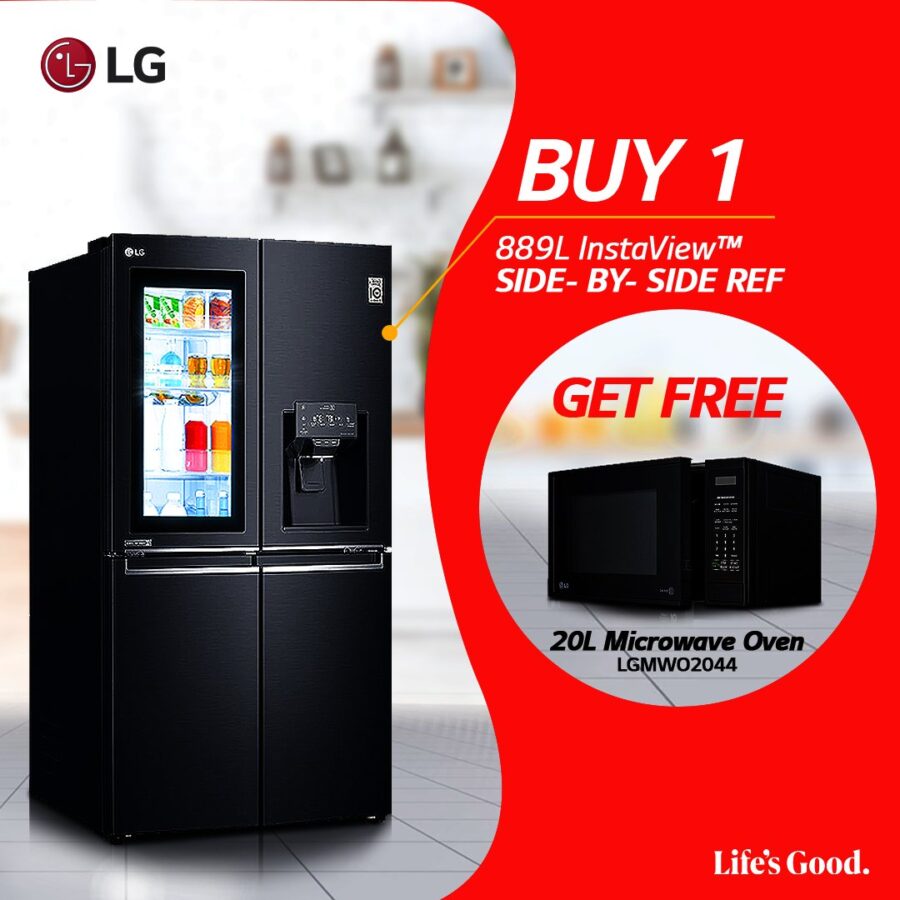 LG GR-X31FMQHL 889L InstaView™ Door In Door® Side by Side Refrigerator