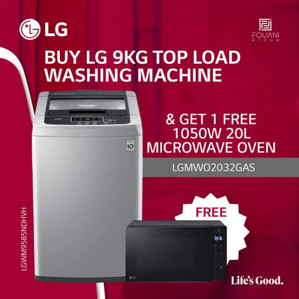 LG T9585NDHVH 9KG Top Load Washing Machine