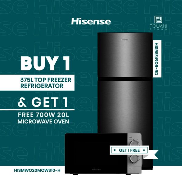 Hisense Top Mount Defrost 375L Refrigerator RD-49DR