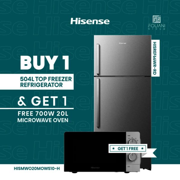 Hisense RD-66WR 504L Top Freezer Refrigerator