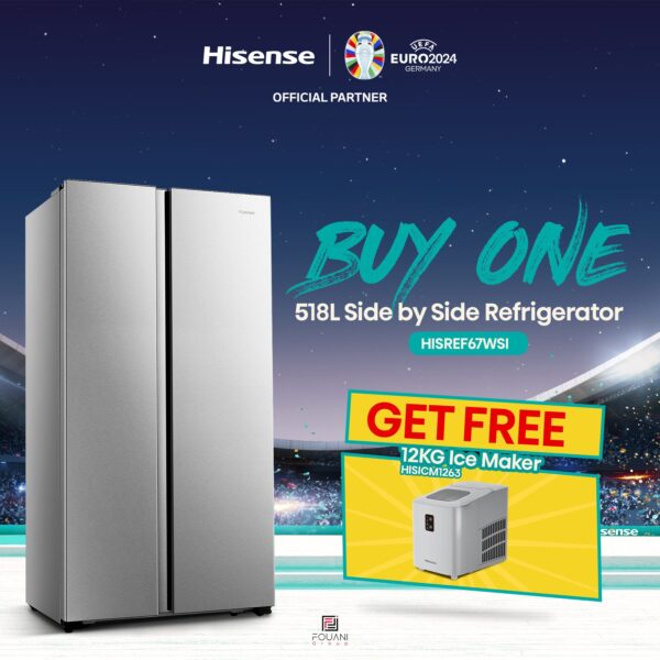 Hisense 67WSI 518L Side by Side Refrigerator