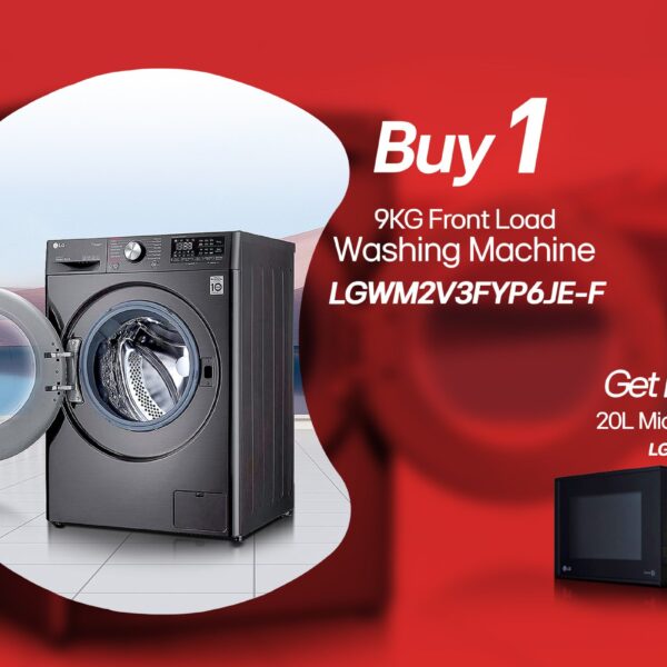 LG F2V3FYP6JE 9KG Front Load Washing Machine