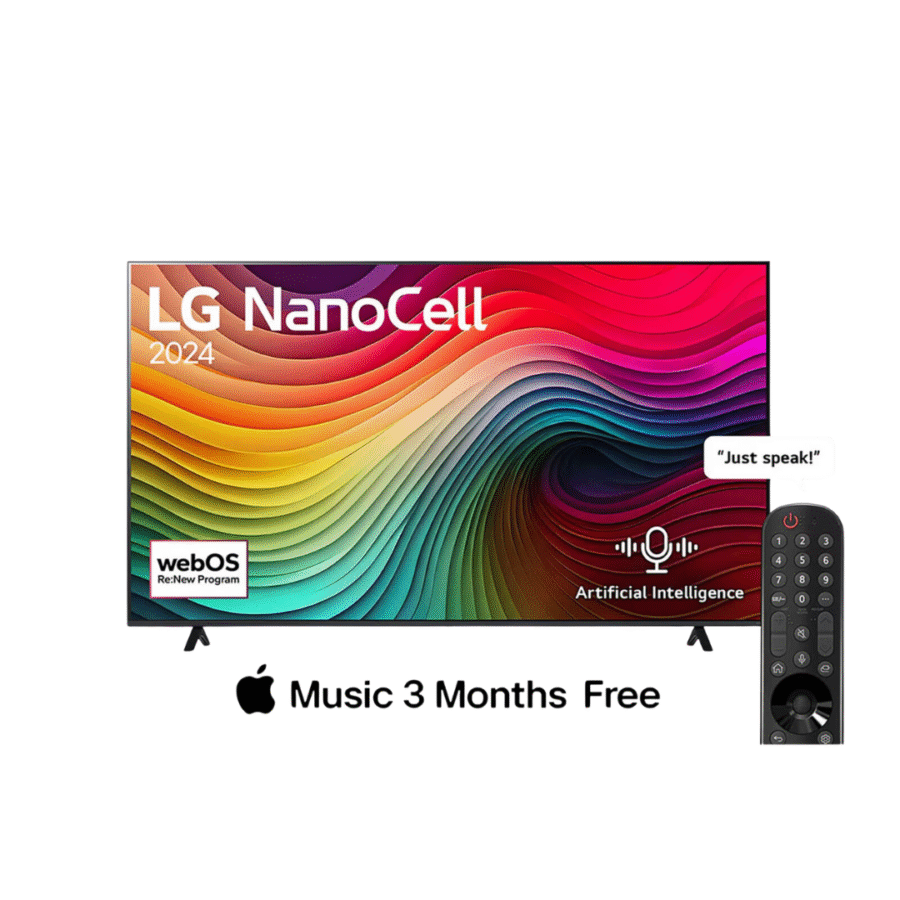 LG 75 inch NanoCell NANO80T6A Series UHD 4K Smart TV 2024 with Magic remote HDR10 webOS - Image 2