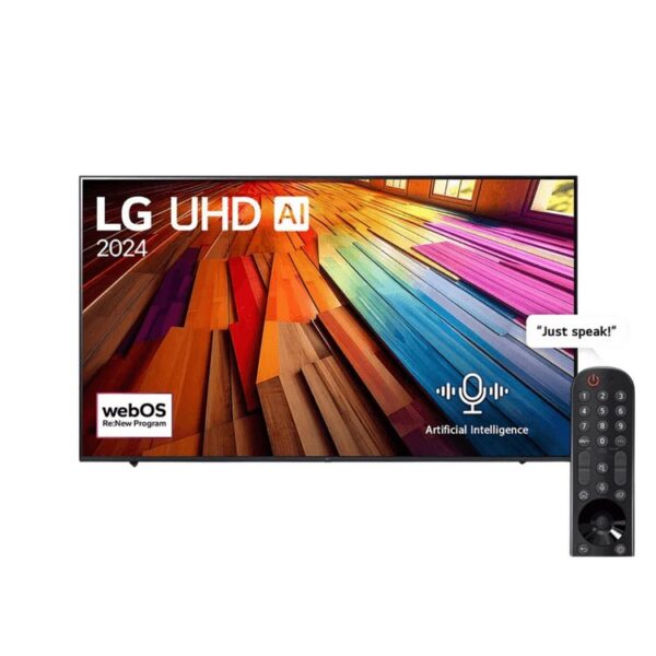 LG TV UHD 86 Inch UT80 4K Smart TV AI Magic Remote webOS24