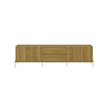 Provincia Jasper TV Stand 1.8m (Wood/Gold Color)