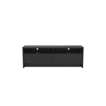 Provincia Aspen TV Stand 1.35m Preto Fosco (Black Matte)